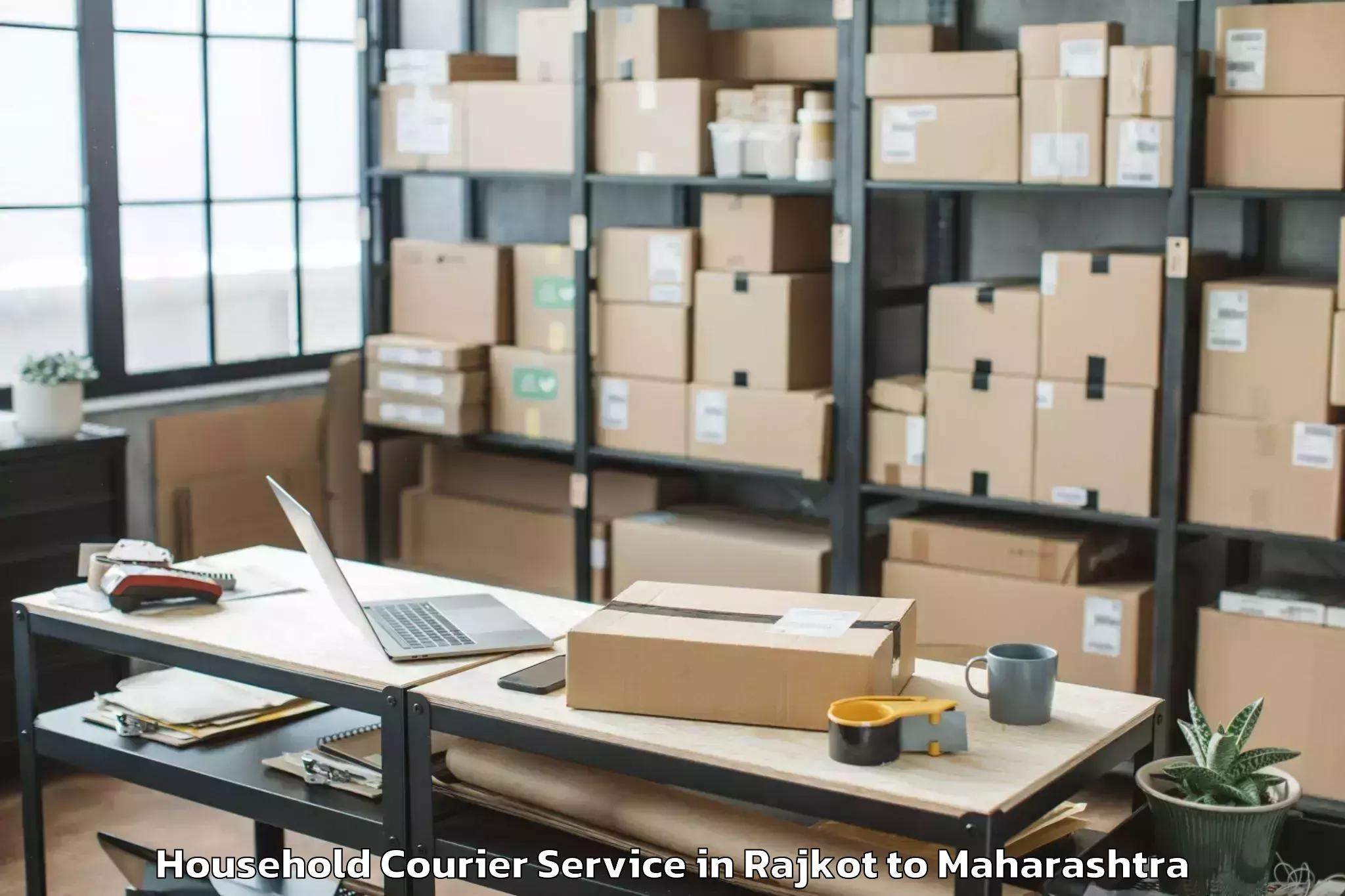 Reliable Rajkot to Alibag Household Courier